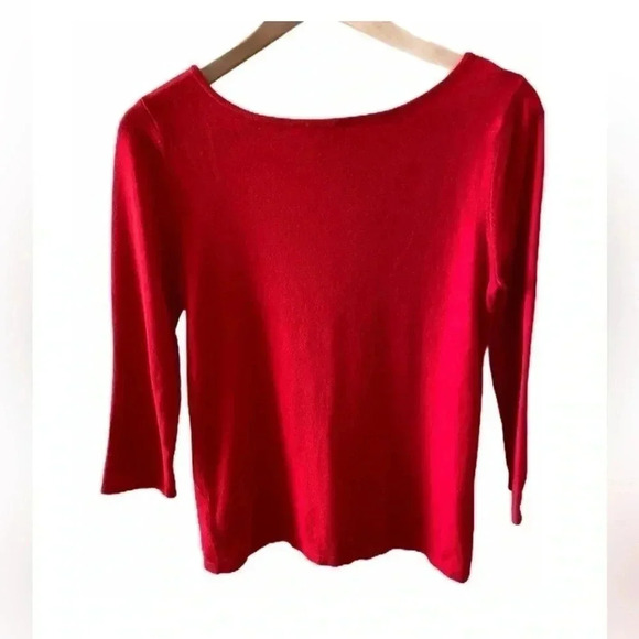 Express Round Neck Long Sleeves Lightweight Solid Minimalist Sweater SZ M #1414 - Picture 2 of 5